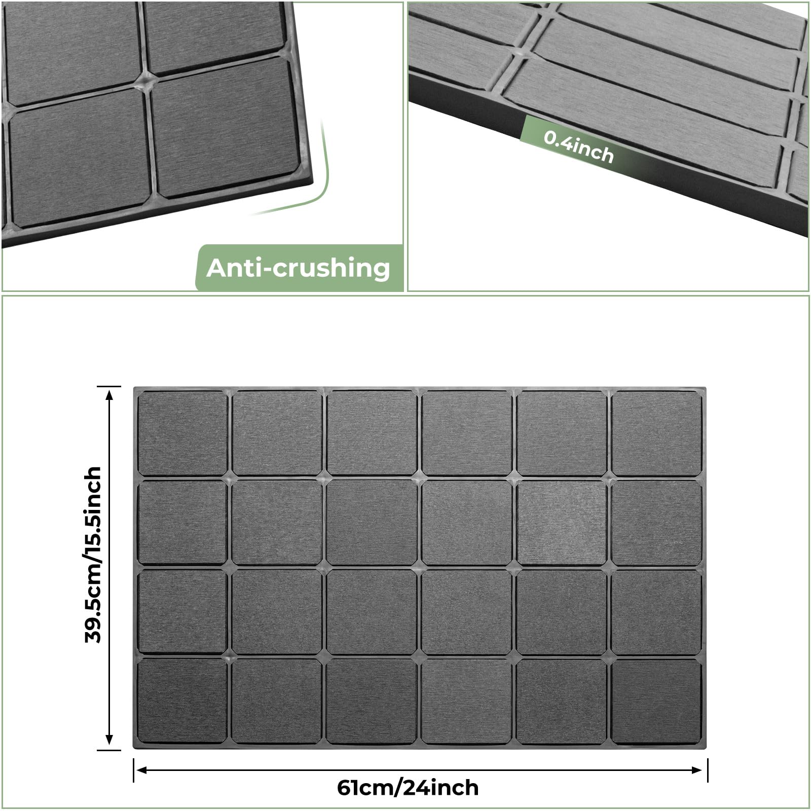 Shower Stone Bath Mat Dark Gray Diatomaceous Earth Bath Mat