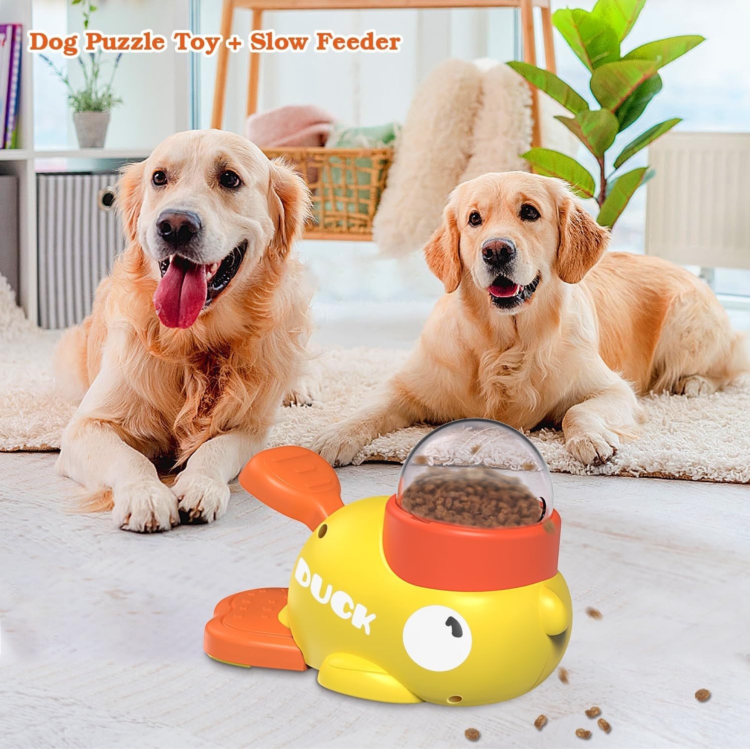Dog Interactive Treat Dispenser Toy Food Slow Feeder