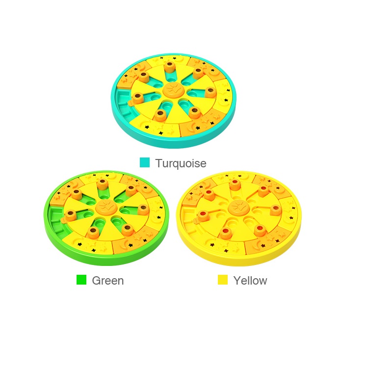 Dog Puzzle Toy Brain Stimulating IQ Training Disc Slow Feeder