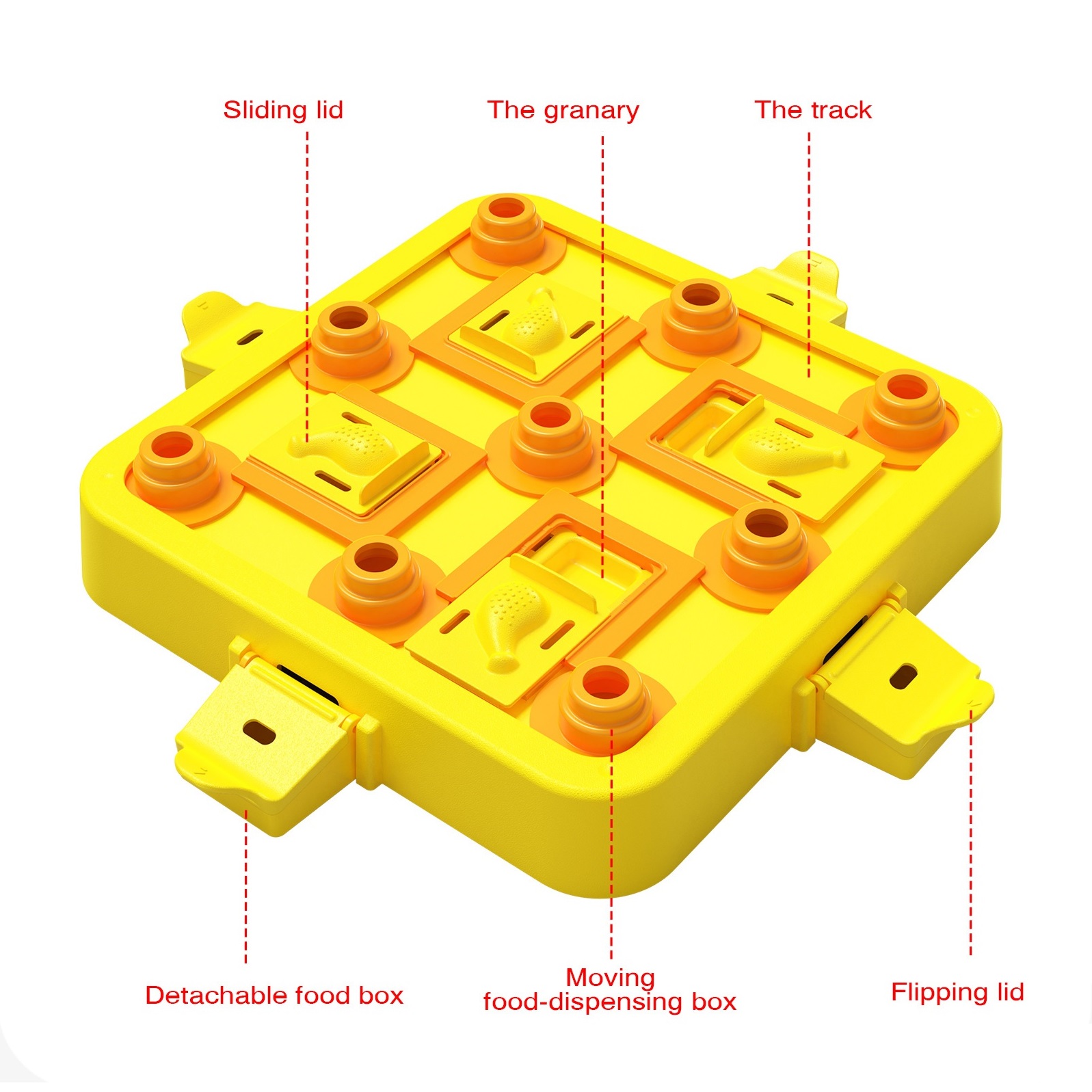 Dogs Puzzle Toy Puppy Brain Stimulating IQ Chess Food Treat Feeder