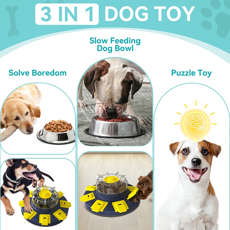 Dog Treat Puzzle Slow Feeder Toys Interactive Toys for Large Medium Small Dogs