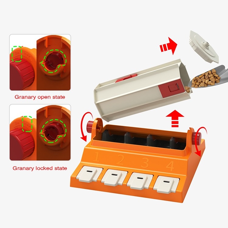 All in ONE 2 in 1 Paw Activated Rolling Dog Puzzle Toy Slow Puzzles Feeder