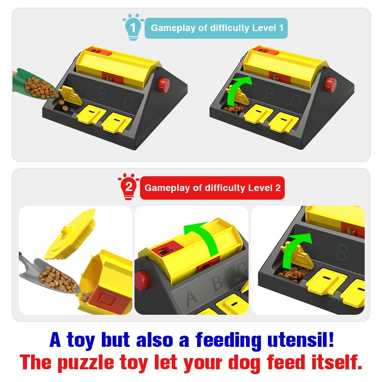 Dogs Puzzle Toy Puppy Dog Drum Puzzle Toy Slow Food Feeder for Medium Large Dogs Aggressive Chewers