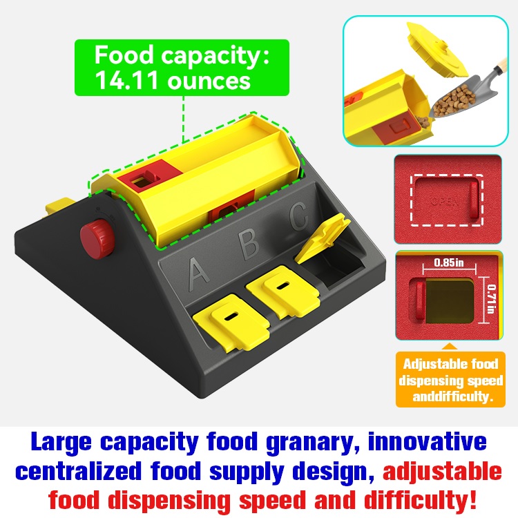 Dogs Puzzle Toy Puppy Dog Drum Puzzle Toy Slow Food Feeder for Medium Large Dogs Aggressive Chewers