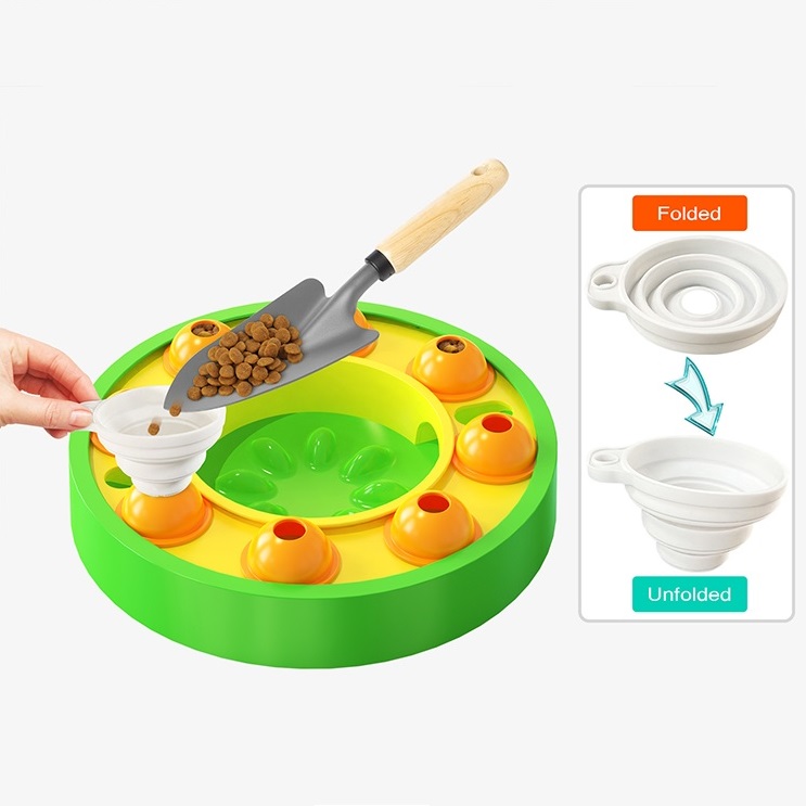 Large Capacity Spinning Dog Puzzle Feeder Food Slow Bowl Dispenser Interactive puzzle toys