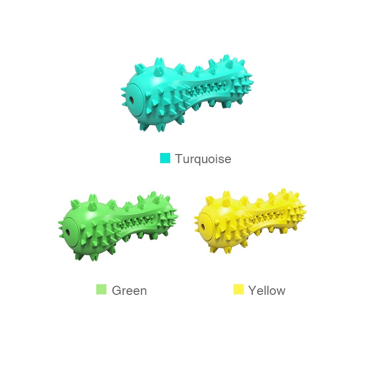 Dog Teeth Cleaning Toy Toothbrush Stick Bone Squeaky Toys for Training Aggressive Chewers