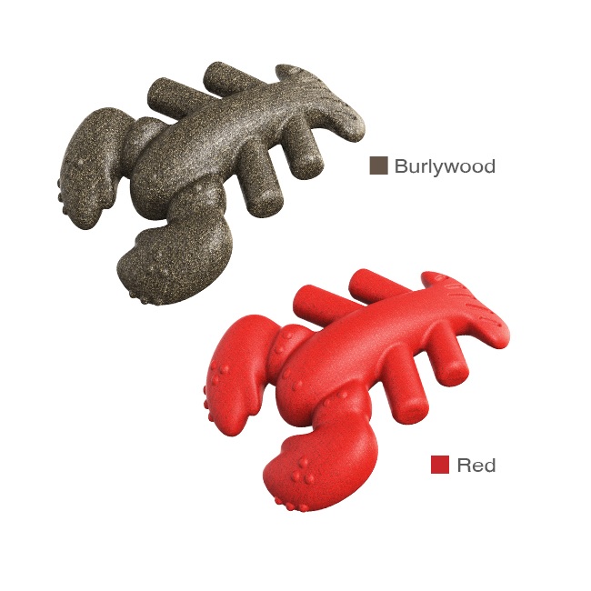 Boston lobster Dog Chew Toy Durable Rubber Teething Toys with Bacon Flavor for Large Breeds