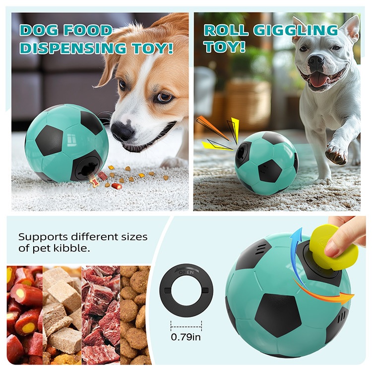 Pet Supplies Manufacturer Dog Toys Factory Wobble Giggle Football Dog Squeak Toys