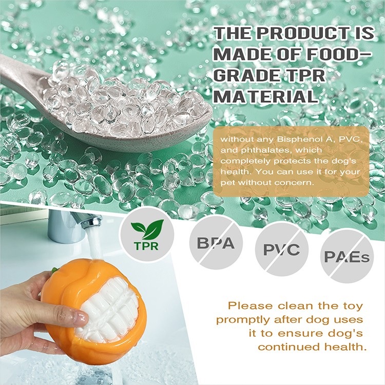 Orange Squeaky Ball Dog Toy for Medium Large Dogs Breed Aggressive Chewers Thanksgiving Toys Gift