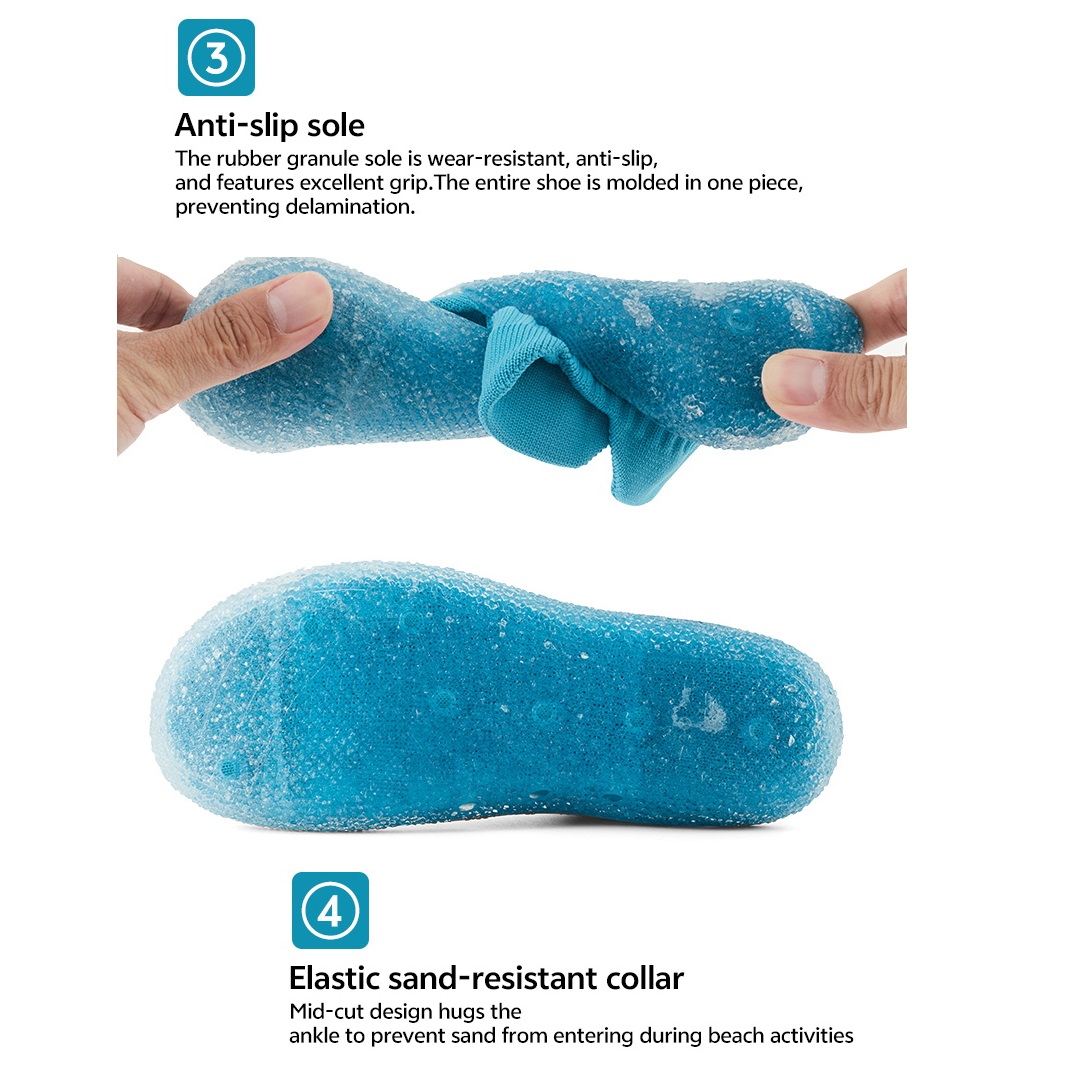 Wholesale High-Top Water Shoes Quick Dry Flyknit Wading Shoes for Beach Surfing Diving