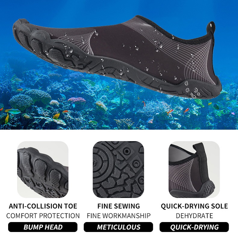 Unisex Lightweight Walking Aqua Water Shoes Barefoot Quick-dry Beach Shoes