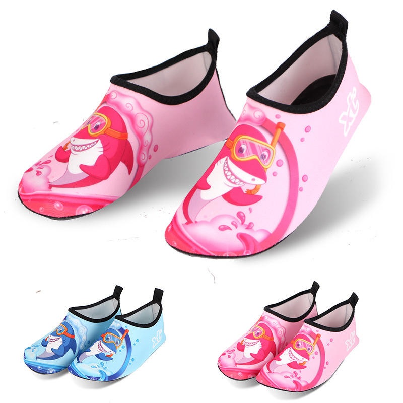 Custom Cartoon Kids Waterproof Water Shoes Anti-Slip Aqua Socks for Beach Outdoor