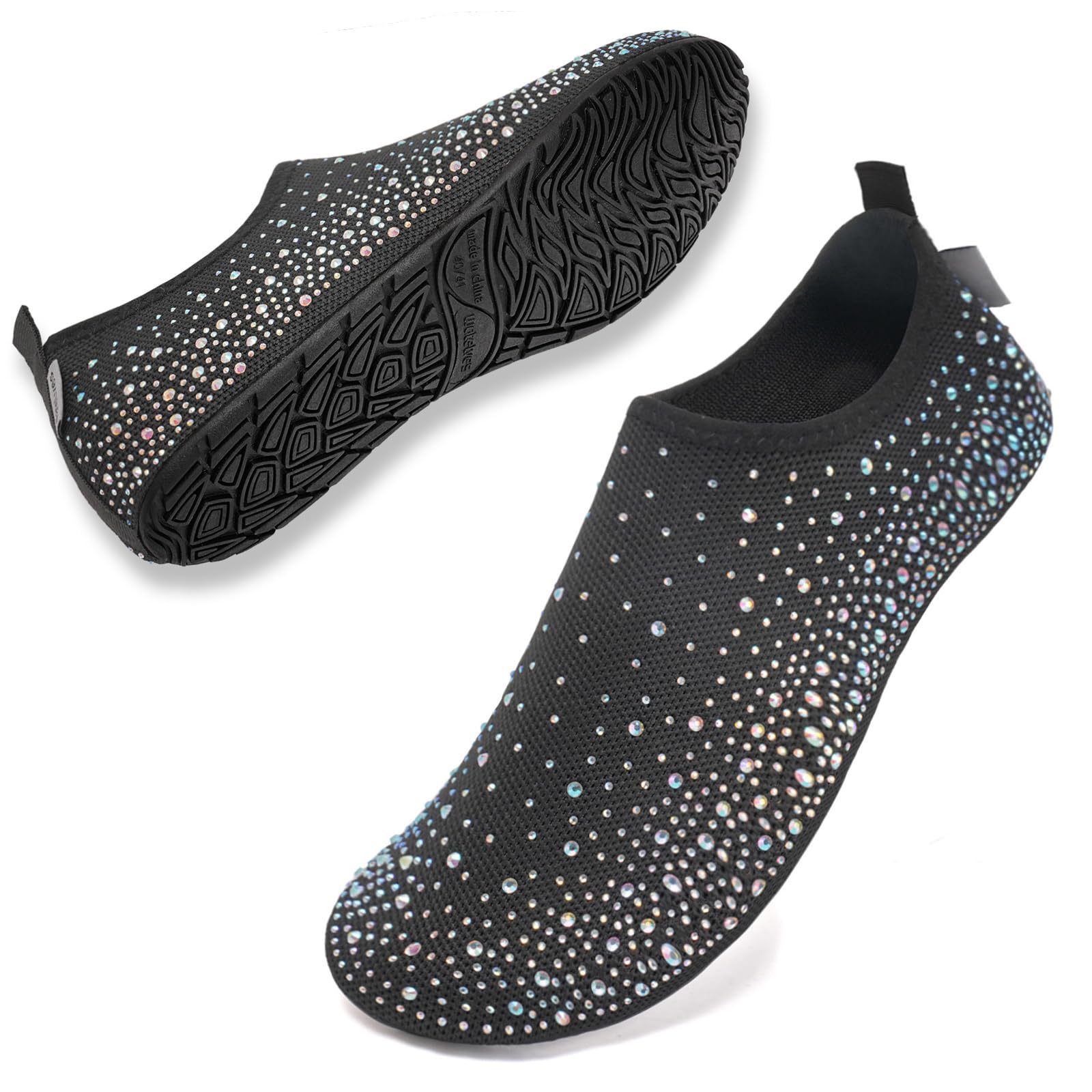 Womens Barefoot Water Shoes Travel House Slippers for Indoor and Outdoor Aqua Socks