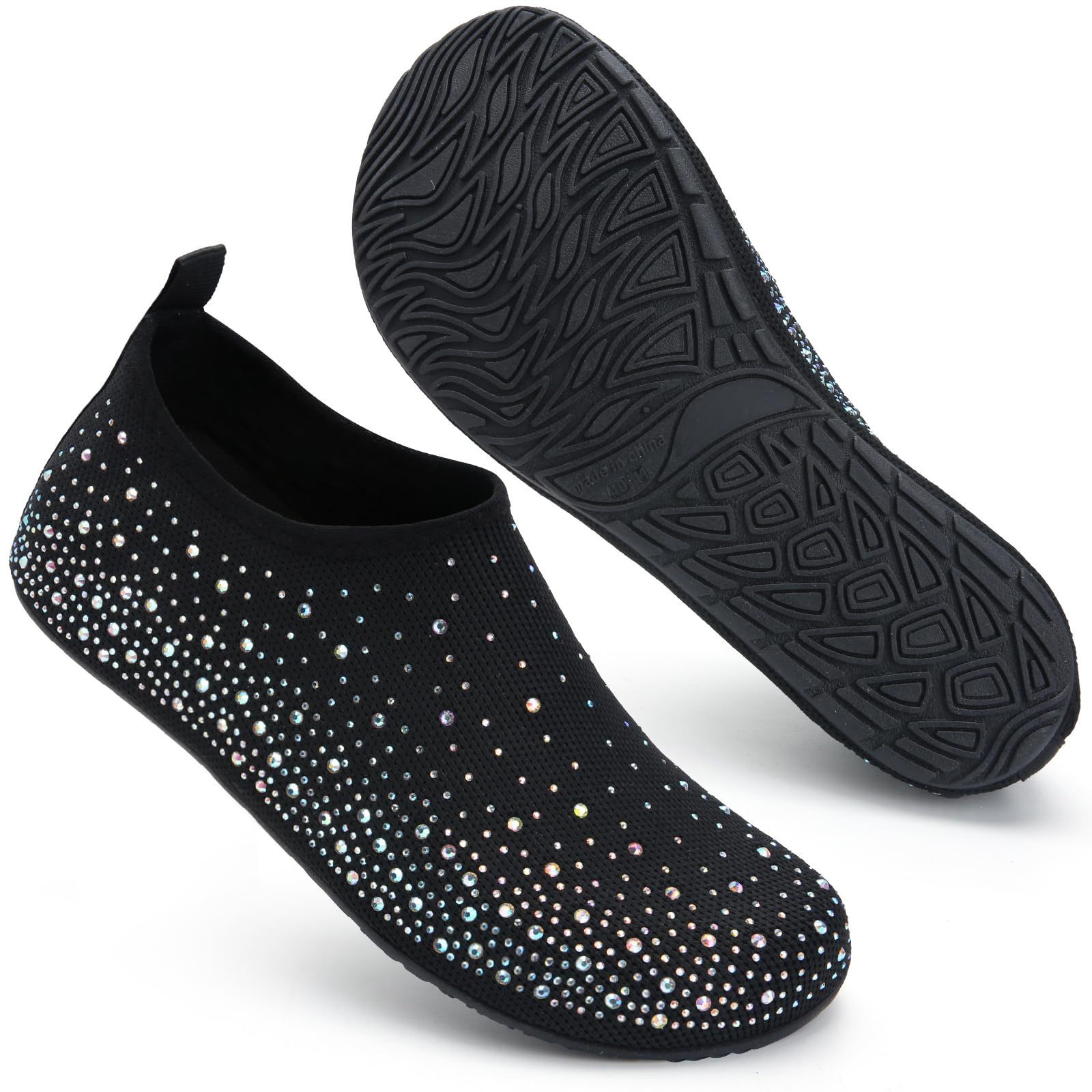 Womens Barefoot Water Shoes Travel House Slippers for Indoor and Outdoor Aqua Socks