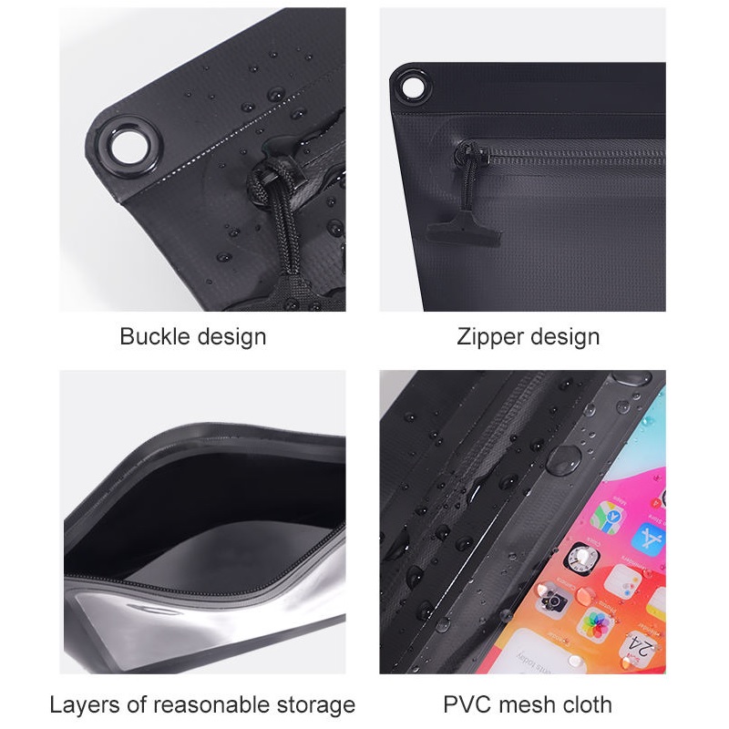 Waterproof Fanny Pack Sandproof Dry Bag for Beach Water proof Pouch for Phone Crossbody with Zipper