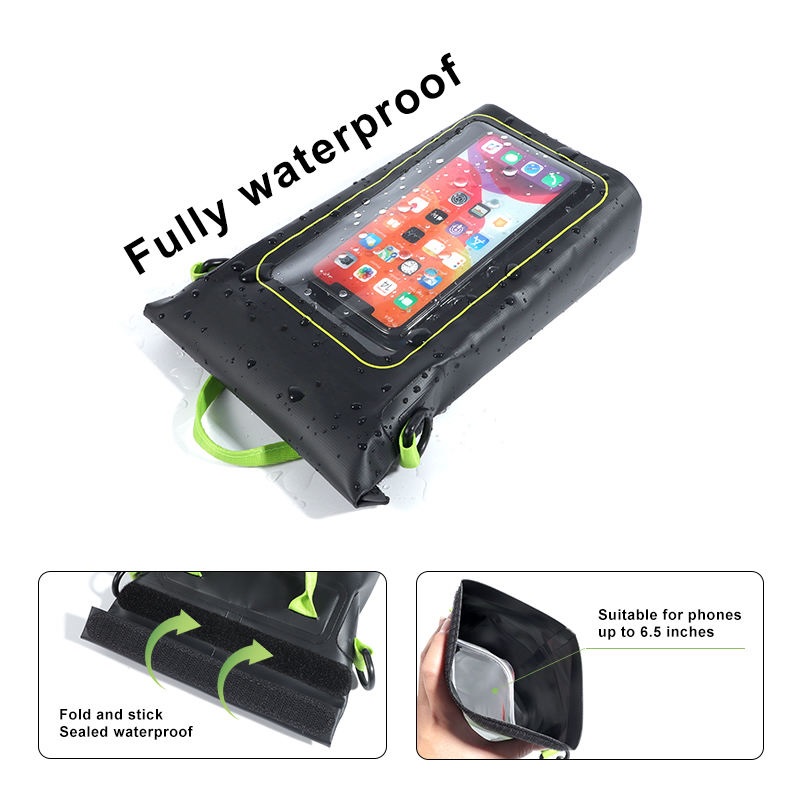 Waterproof Dry Bag 2L Roll Top with Hand-held Crossbody for Rafting Swimming Waterproof Phone Case