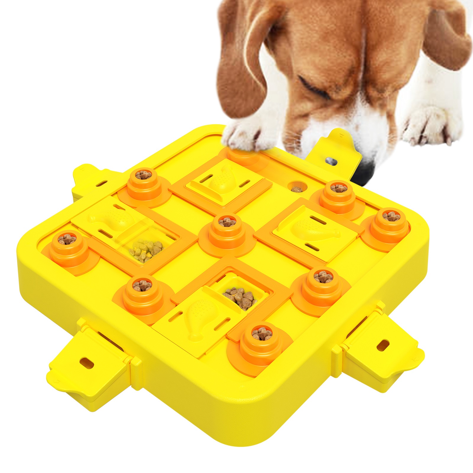 Dogs Puzzle Toy Puppy Brain Stimulating IQ Chess Food Treat Feeder