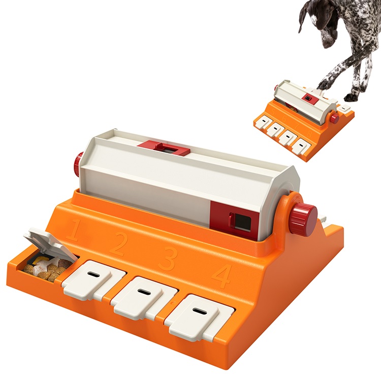 All in ONE 2 in 1 Paw Activated Rolling Dog Puzzle Toy Slow Puzzles Feeder