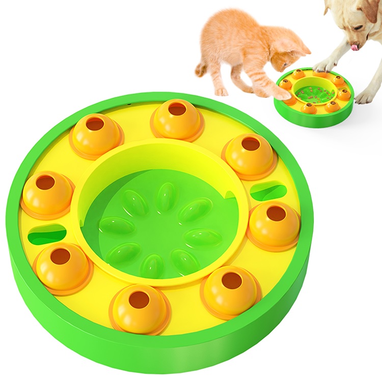 Large Capacity Spinning Dog Puzzle Feeder Food Slow Bowl Dispenser Interactive puzzle toys