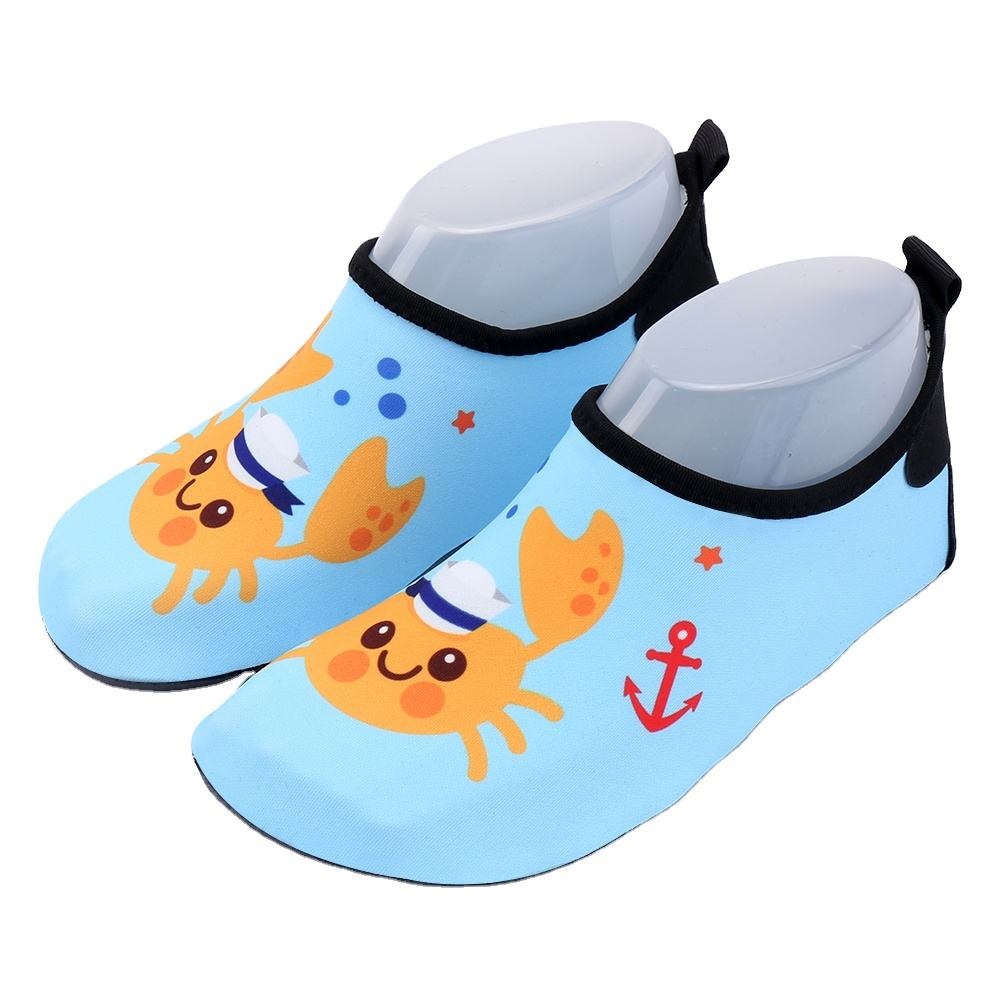 Custom Cartoon Kids Waterproof Water Shoes Anti-Slip Aqua Socks for Beach Outdoor