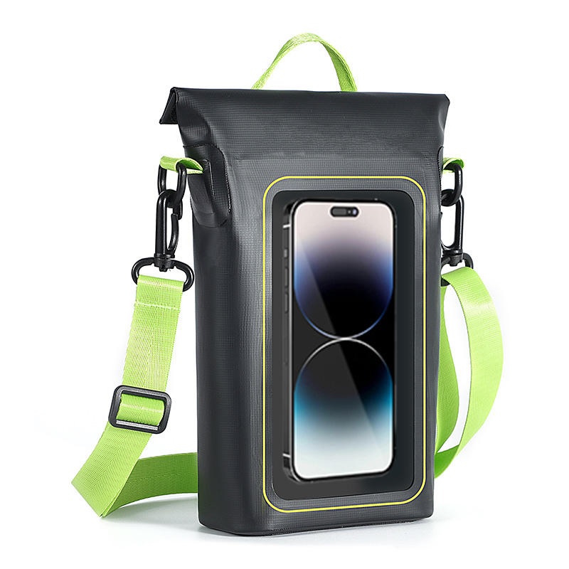 Waterproof Dry Bag 2L Roll Top with Hand-held Crossbody for Rafting Swimming Waterproof Phone Case