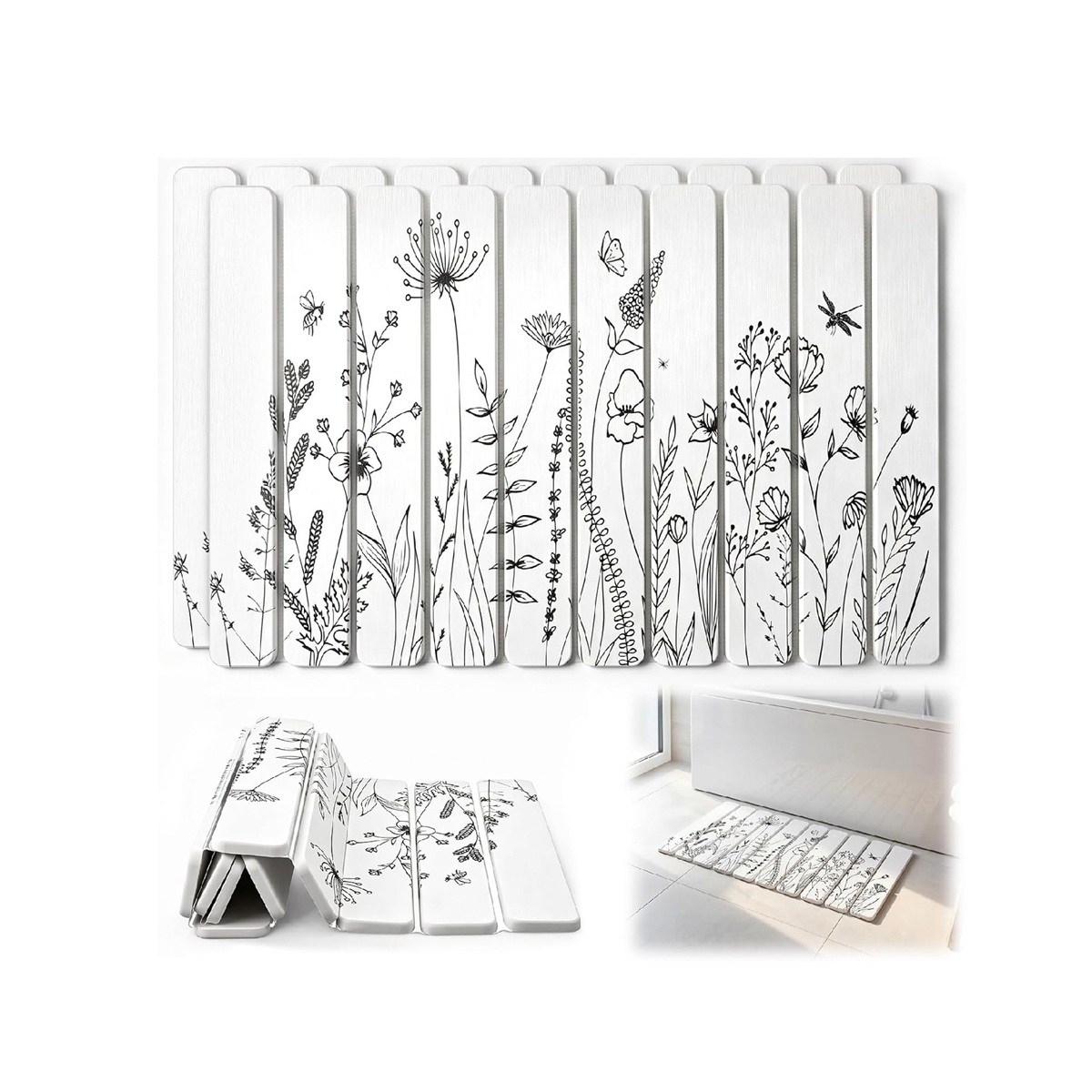 Multifunction Stone Bath Mats for Bathroom Customizable surface patterns