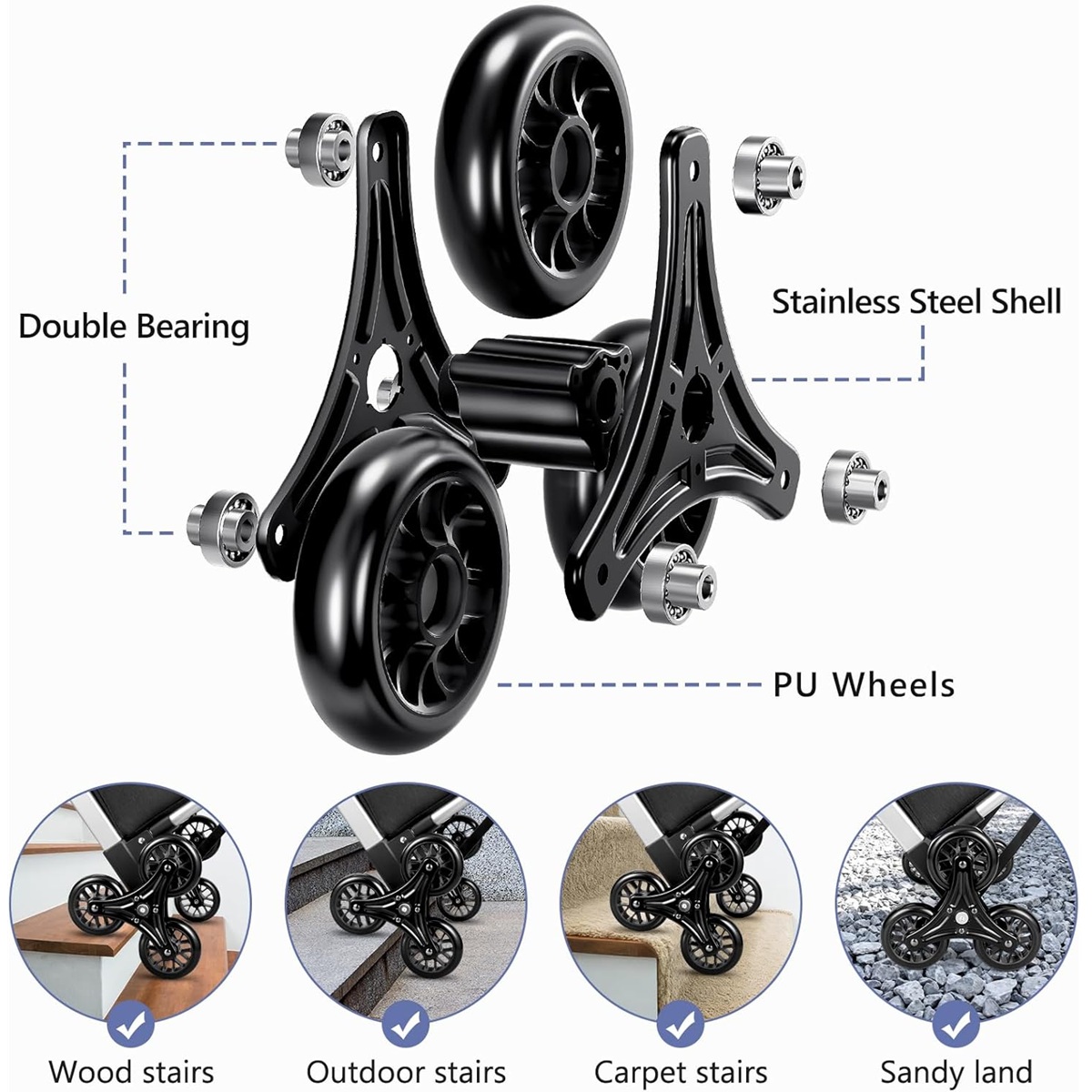 Foldable Shopping Carts with Waterproof