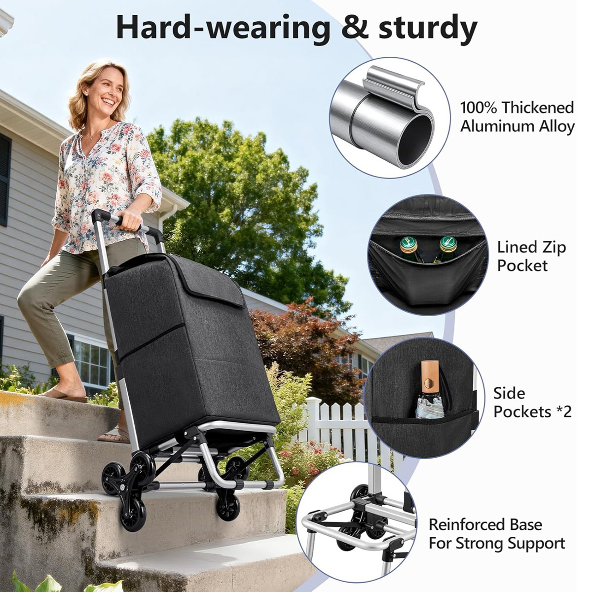 Foldable Shopping Carts with Waterproof