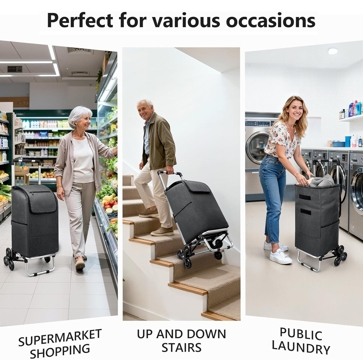 Foldable Shopping Carts with Waterproof
