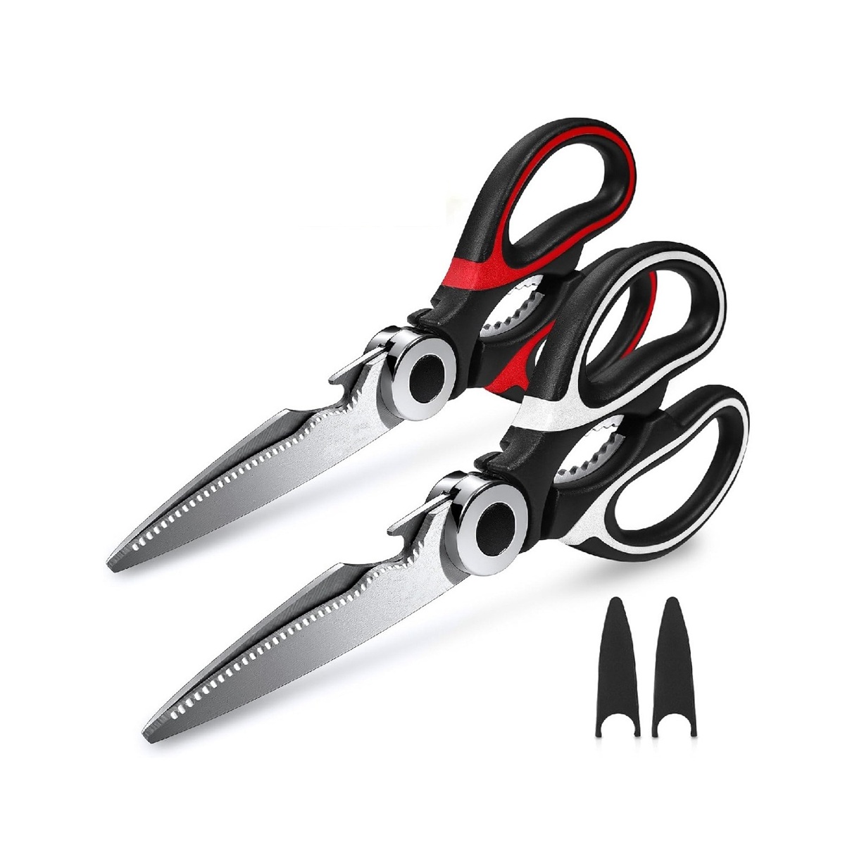 Kitchen Shears - Kitchen Scissors Heavy Duty Stainless Steel Food Shears for Cutting Meat, Fish, Poultry Shears Multipurpose Utility Scissors